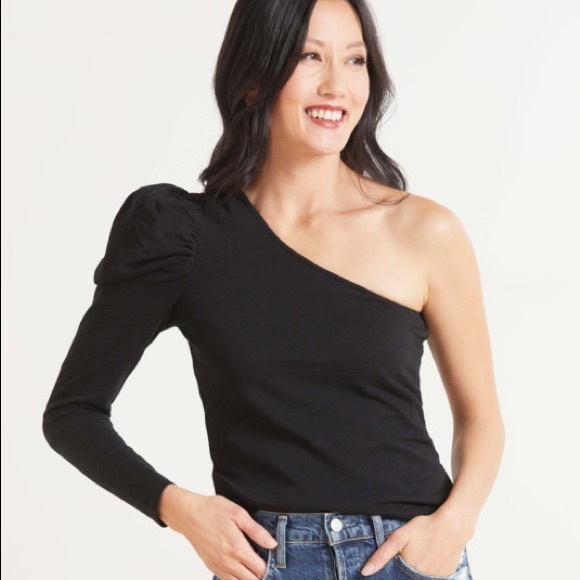 Nation LTD Sabrina One Shoulder Party Top - Picture 7 of 14